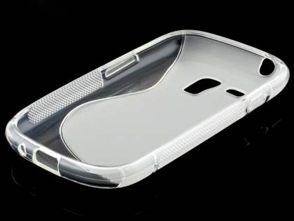 Wave Case for Samsung I8190 Galaxy S3 mini - Frosted Clear/Clear