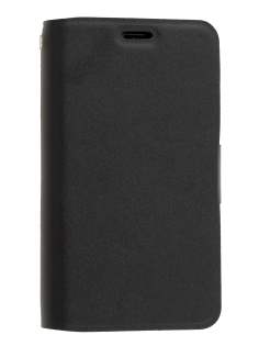 Slim Genuine Leather Portfolio Case for Nokia Lumia 620 - Classic Black