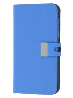 Synthetic Leather Wallet Case with Stand for BlackBerry Z10 - Blue