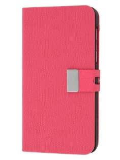 Synthetic Leather Wallet Case with Stand for BlackBerry Z10 - Pink