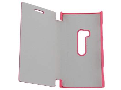 Synthetic Leather Book-Style Flip Cover for Nokia Lumia 920 - Pink