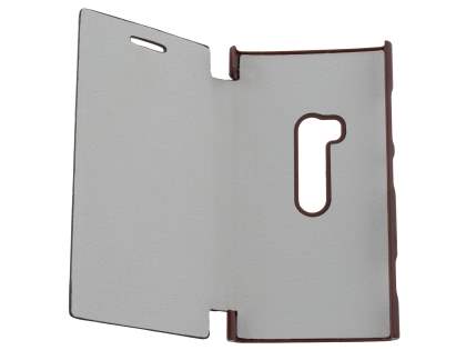Synthetic Leather Book-Style Flip Cover for Nokia Lumia 920 - Dark Brown