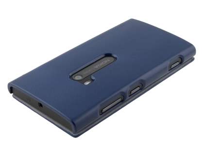 Synthetic Leather Book-Style Flip Cover for Nokia Lumia 920 - Dark Blue