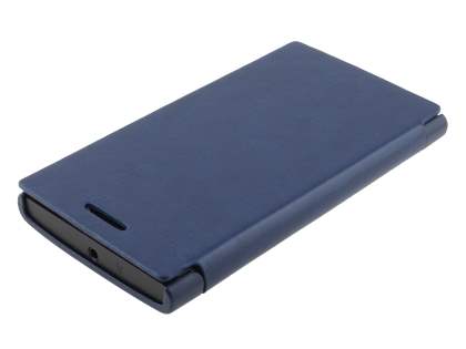Synthetic Leather Book-Style Flip Cover for Nokia Lumia 920 - Dark Blue