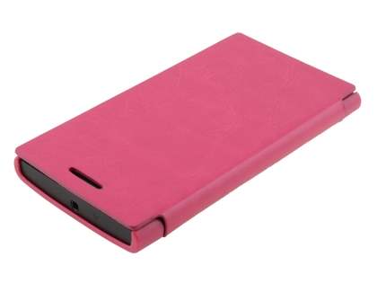 Synthetic Leather Book-Style Flip Cover for Nokia Lumia 920 - Pink
