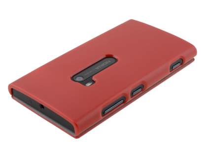 Synthetic Leather Book-Style Flip Cover for Nokia Lumia 920 - Red