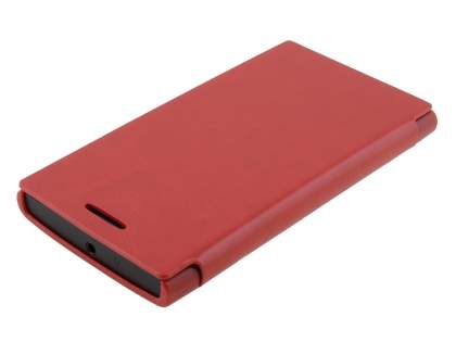 Synthetic Leather Book-Style Flip Cover for Nokia Lumia 920 - Red