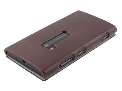 Synthetic Leather Book-Style Flip Cover for Nokia Lumia 920 - Dark Brown