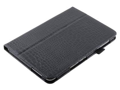 Crocodile Pattern Synthetic Leather Case for Samsung Galaxy Note 10.1 4G - Classic Black