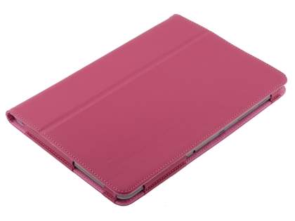 Samsung Galaxy Tab 2 10.1 Synthetic Leather Flip Case with Fold-Back Stand - Raspberry