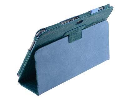 Crocodile Pattern Synthetic Leather Case for Samsung Galaxy Note 10.1 4G - Bondi Blue