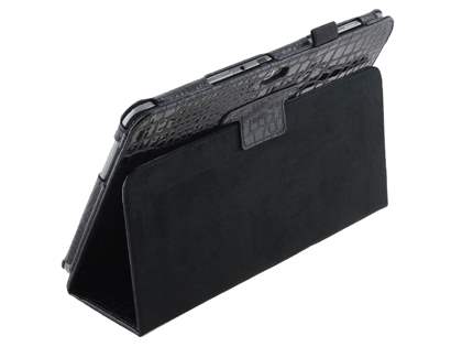 Crocodile Pattern Synthetic Leather Case for Samsung Galaxy Note 10.1 4G - Classic Black