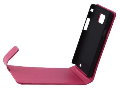 TS-CASE Crocodile Pattern Genuine leather Flip Case for Samsung I9100 Galaxy S II - Pink