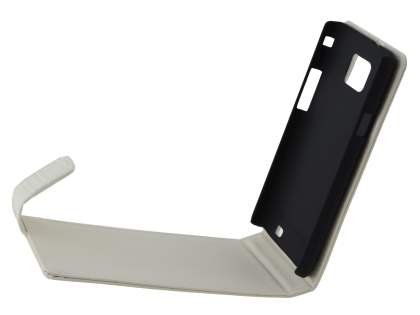 TS-CASE crocodile pattern Genuine leather Flip Case for Samsung I9100 Galaxy S II - Pearl White