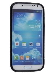Wave Case for Samsung I9500 Galaxy S4 - Frosted Black/Black