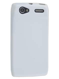 Frosted Colour TPU Gel Case for Motorola RAZR V XT885/MT887 - Pearl White