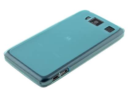 Frosted TPU Case for Motorola RAZR HD 4G XT925 - Frosted Blue