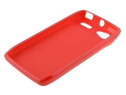 Frosted Colour TPU Gel Case for Motorola RAZR V XT885/MT887 - Red
