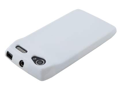 Frosted Colour TPU Gel Case for Motorola RAZR V XT885/MT887 - Pearl White