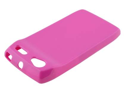 Frosted Colour TPU Gel Case for Motorola RAZR V XT885/MT887 - Pink