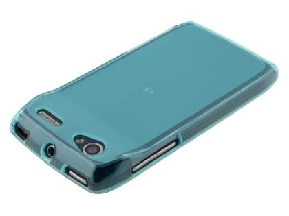 Frosted TPU Case for Motorola RAZR V XT885/MT887 - Frosted Blue