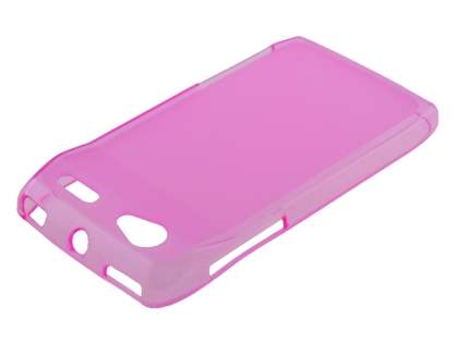 Frosted TPU Case for Motorola RAZR V XT885/MT887 - Frosted Pink