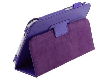 Synthetic Leather Flip Case with Fold-Back Stand for Samsung Galaxy Note 8.0 Tablet - Purple