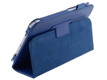 Synthetic Leather Flip Case with Fold-Back Stand for Samsung Galaxy Note 8.0 Tablet - Dark Blue