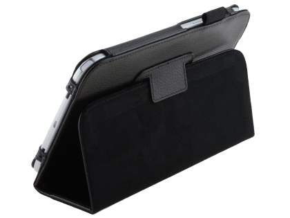 Synthetic Leather Flip Case with Fold-Back Stand for Samsung Galaxy Note 8.0 Tablet - Classic Black