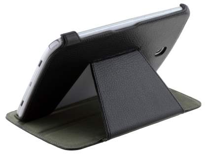 Synthetic Leather Flip Cover with Built-In Stand for Samsung Galaxy Note 8.0 Tablet - Classic Black