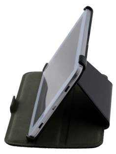 Synthetic Leather Flip Cover with Built-In Stand for Samsung Galaxy Note 8.0 Tablet - Classic Black