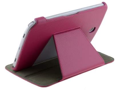 Synthetic Leather Flip Cover with Built-In Stand for Samsung Galaxy Note 8.0 Tablet - Pink