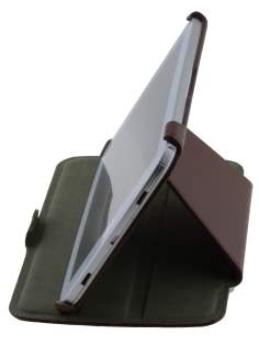 Synthetic Leather Flip Cover with Built-In Stand for Samsung Galaxy Note 8.0 Tablet - Brown