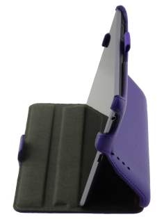 Synthetic Leather Flip Case with Multi-Angle Tilt Stand for Asus Google Nexus 7 2012 - Purple Leather Flip Case