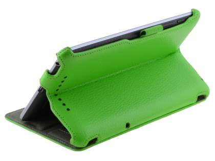 Synthetic Leather Flip Case with Multi-Angle Tilt Stand for Asus Google Nexus 7 2012 - Green