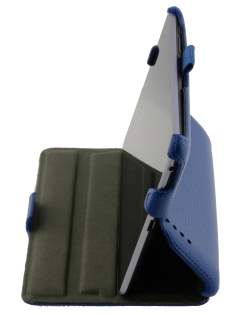 Synthetic Leather Flip Case with Multi-Angle Tilt Stand for Asus Google Nexus 7 2012 - Blue Leather Flip Case