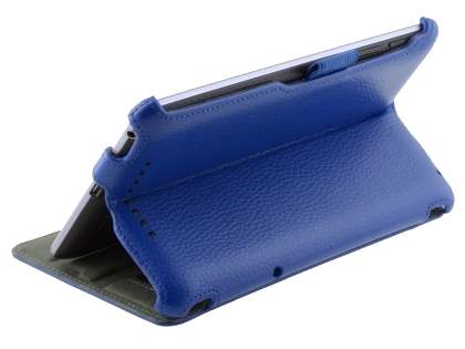 Synthetic Leather Flip Case with Multi-Angle Tilt Stand for Asus Google Nexus 7 2012 - Blue
