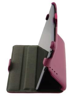 Synthetic Leather Flip Case with Multi-Angle Tilt Stand for Asus Google Nexus 7 2012 - Pink Leather Flip Case