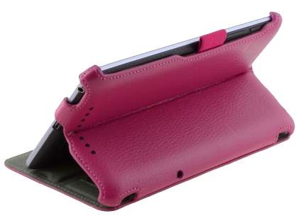 Synthetic Leather Flip Case with Multi-Angle Tilt Stand for Asus Google Nexus 7 2012 - Pink