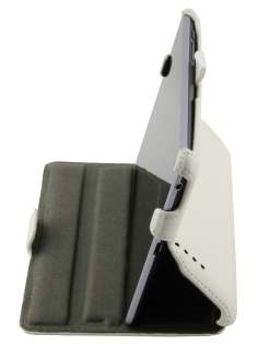 Synthetic Leather Flip Case with Multi-Angle Tilt Stand for Asus Google Nexus 7 2012 - White Leather Flip Case