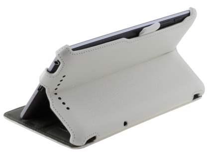 Synthetic Leather Flip Case with Multi-Angle Tilt Stand for Asus Google Nexus 7 2012 - White