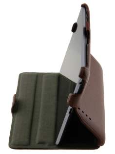 Synthetic Leather Flip Case with Multi-Angle Tilt Stand for Asus Google Nexus 7 2012 - Brown Leather Flip Case