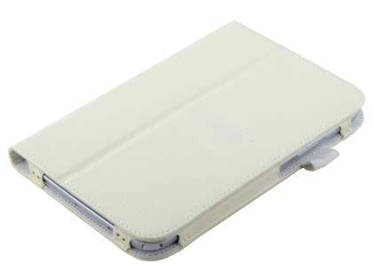 Synthetic Leather Flip Case with Fold-Back Stand for Samsung Galaxy Note 8.0 Tablet - Ivory