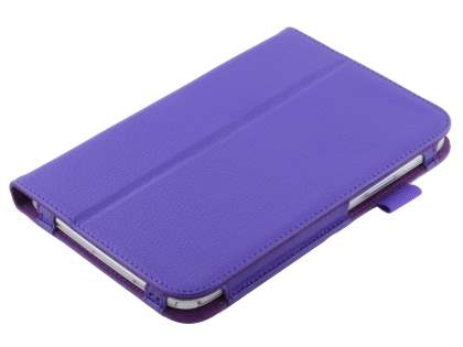 Synthetic Leather Flip Case with Fold-Back Stand for Samsung Galaxy Note 8.0 Tablet - Purple
