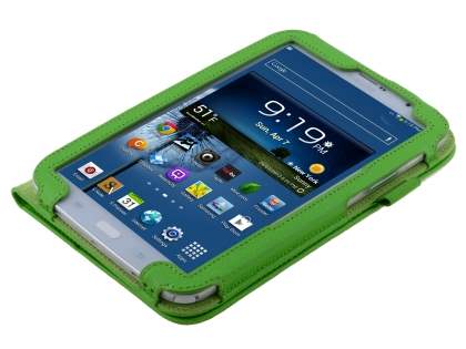 Synthetic Leather Flip Case with Fold-Back Stand for Samsung Galaxy Note 8.0 Tablet - Green