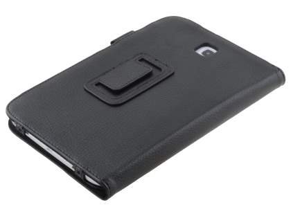 Synthetic Leather Flip Case with Fold-Back Stand for Samsung Galaxy Note 8.0 Tablet - Classic Black