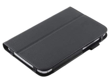 Synthetic Leather Flip Case with Fold-Back Stand for Samsung Galaxy Note 8.0 Tablet - Classic Black