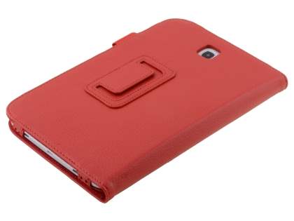 Synthetic Leather Flip Case with Fold-Back Stand for Samsung Galaxy Note 8.0 Tablet - Red