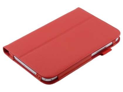 Synthetic Leather Flip Case with Fold-Back Stand for Samsung Galaxy Note 8.0 Tablet - Red