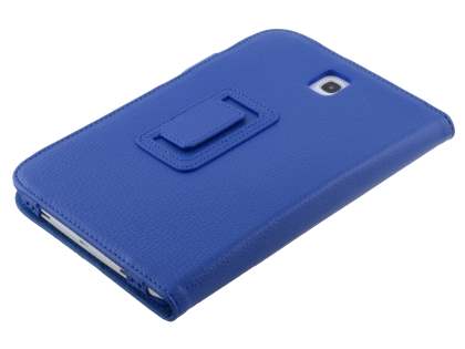 Synthetic Leather Flip Case with Fold-Back Stand for Samsung Galaxy Note 8.0 Tablet - Dark Blue